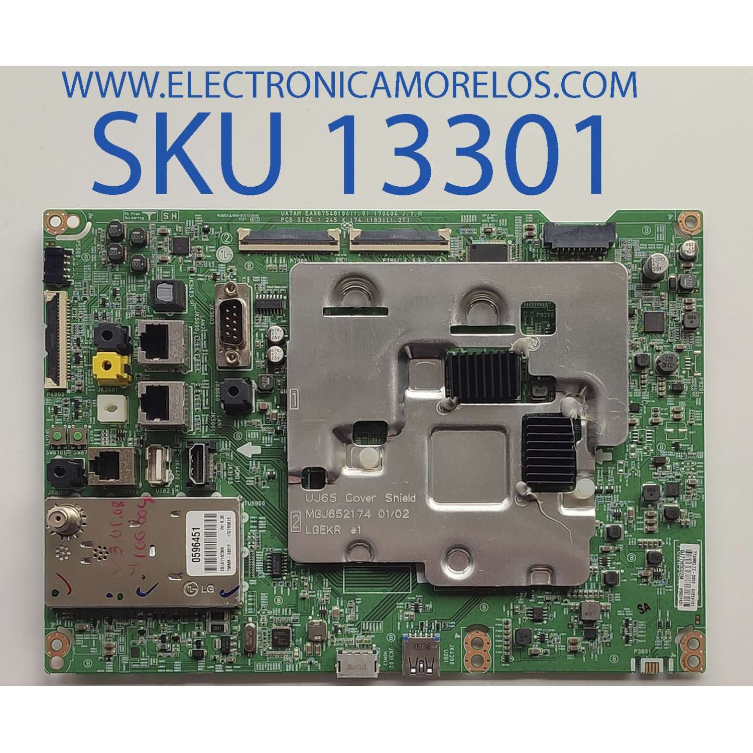MAIN PARA TV LG / NUMERO DE PARTE EBU64224101 / EAX67548104(1.0) / 85039431 / PANEL LC430EGG(FK)(M1) / MODELO 43UV770H-UA.AUSYLJM	